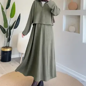 Elegant Modest Set of Top & Long Skirt