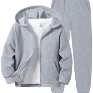 PlushZip 2-Piece Hoodie & Pants Outfit