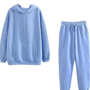 Blue Warm-Up Set – Hooded Top & Joggers